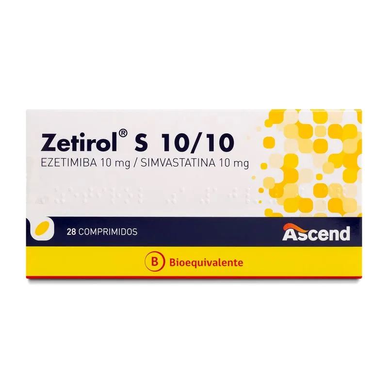 Zetirol S 10/10 mg - 28 Comprimidos " Ley Cenabast" ASCEND